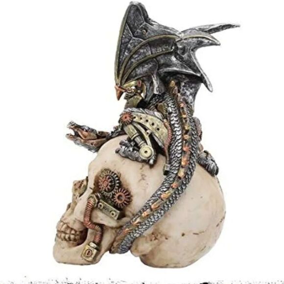 Nemesis Now Steel Wing Skull Figurine - Picture 3 of 10